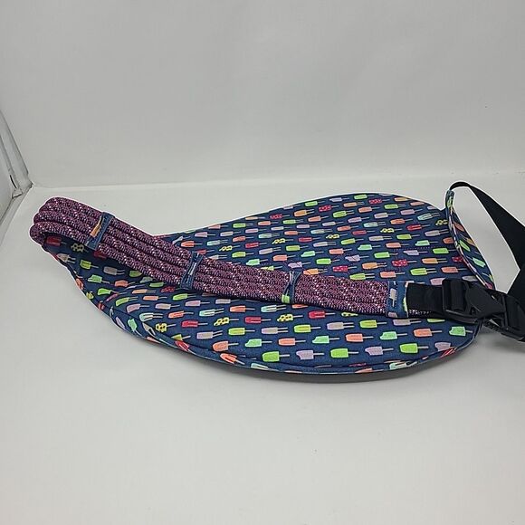KAVU Crossbody Backpack Sling Rope Blue Multicolor Popsicle Ice Cream Print - Picture 8 of 10